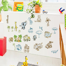 Children room new animal world household adornment wall stickers in the wall to stick on the wall SM6
