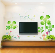 Children room wall clovers castle wall stickers in the household adornment wall to stick on the wall SM6