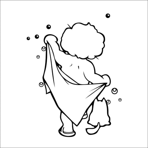 Children's Room Bathroom Wall Stickers Waterproof Removable Wall Decor For Kids SM6