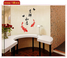 China style New year safe fish with traditional lunar new year Festival Chinese calligraphy wall paper paste Wall Sticker SM6