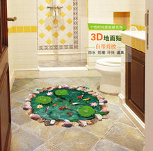 Chinese wind lotus pond individuality creative household adornment wall stickers SM6