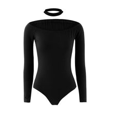 Chocker Sexy One Piece Outfits Off Shoulder Long Sleeve Women Spring Sexy Bodysuit Slim Bodycon Sexy Club Jumpsuits#212 SM6