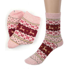 Christmas Deer 3D Socks Printed Warm Winter Casual Short Socks Knit Wool Funny Socks Women Chausettes Femme#121 SM6