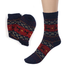 Christmas Deer 3D Socks Printed Warm Winter Casual Short Socks Knit Wool Funny Socks Women Chausettes Femme#121 SM6