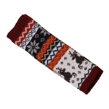 Christmas Elk Knitted Women Gloves Warm Arm Knitted Fingerless Winter Gloves Luvas Feminina#A11 SM6