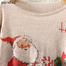 Christmas Sweater Batwing Sleeve Blouse Women Loose Knitted Sweater Knitwear Tops Warm Autumn Blouse Moda Feminina 2016#D901 SM6