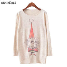 Christmas Sweater Batwing Sleeve Blouse Women Loose Knitted Sweater Knitwear Tops Warm Autumn Blouse Moda Feminina 2016#D901 SM6