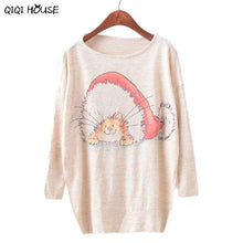 Christmas Sweater Batwing Sleeve Blouse Women Loose Knitted Sweater Knitwear Tops Warm Autumn Blouse Moda Feminina 2016#D901 SM6