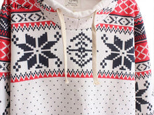 Christmas Women Hoodies Sweatshirts Jumper Casual Women Loose Autumn Hooded Pullovers Tops Moletom Feminino Com Capuz#A131 SM6