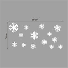 Christmas white Snowflakes Sticker Windows Glass cabinet Wall stickers New Year home decoration Wall Stickers Wallpaper SM6