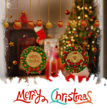 Christmas wreath festival mobile household wall of wall stickers in the wall to stick on the wall SM6
