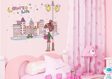 City girl sitting room the household adornment of the bedroom wall stickers on the wall SM6