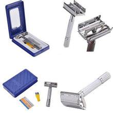 Classic Double Edge Safety Razor with 1 Razor Blades MirrorTravel Case PY6 SM6