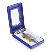 Classic Double Edge Safety Razor with 1 Razor Blades MirrorTravel Case PY6 SM6