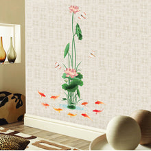Classical Chinese wind background of the sitting room the bedroom adornment is stuck lotus SM6