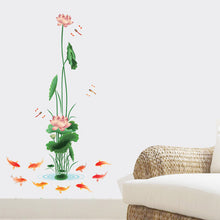 Classical Chinese wind background of the sitting room the bedroom adornment is stuck lotus SM6