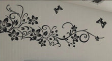 Classical black flower vine home decoration wall decal 954 decorative removable wall sticker TV wallpaper SM6