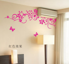 Classical black flower vine home decoration wall decal 954 decorative removable wall sticker TV wallpaper SM6
