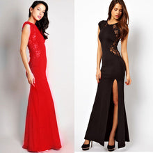 Clearance Women Short Sleeve Crochet Chiffon Sexy Casual Lace Long Dress Plus Size Long Lace Maxi Dress SM6