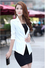 Clearance Women Slim Coat Candy Color Three Quarter Sleeve Suit One Button Thin Coat Suit Jacket Ol Work Wear SM6