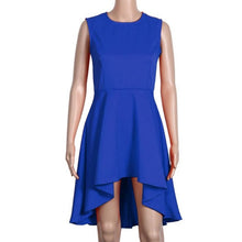 Clothing Off Shoulder Sleeveless Solid Dovetail Summer Dresses Casual Empire Elegant Dress Vestido Casual#B714 SM6