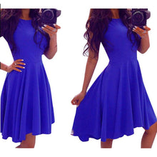 Clothing Off Shoulder Sleeveless Solid Dovetail Summer Dresses Casual Empire Elegant Dress Vestido Casual#B714 SM6