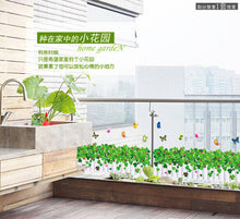 Clover fence The line that play a base Removable wall stickers PVC transparent film SM6