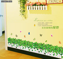 Clover fence The line that play a base Removable wall stickers PVC transparent film SM6