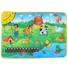 Colorful Musical Play Mats Baby Toys Learning Mat Animal Farm Flash Music Carpet Blanket Touch Educational Kids Toys 71 * 49 CM SM6
