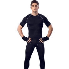 Compression Men's T-Shirt Fitness Bodybuilding Muscle Stretch Short Sleeve Tops Tee Shirt Homme SM6