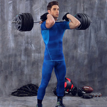 Compression Men's T-Shirt Fitness Bodybuilding Muscle Stretch Short Sleeve Tops Tee Shirt Homme SM6