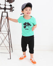 Cool Boys Kids Cartoon T-shirt Round Neck Short Sleeve T-shirts Children Child Tops Clothes Green SM6