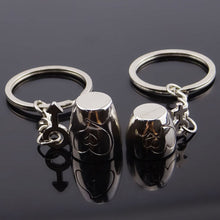 Creative 2Pcs Pair Romantic Couple Cups Keychain for Lovers Metal Keychain Wedding Gifts  SM6