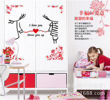 Creative decorative background wall stickers Three-dimensional flowers household adornment wall waterproof wall stickers SM6