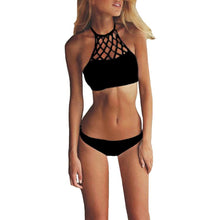 Crochet Bra Set Crop Top Women Sexy Beachwear Women Knitted Bra Halter Bandage Bralette Plus Size Maillot De Bain SM6