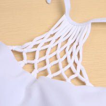 Crochet Bra Set Crop Top Women Sexy Beachwear Women Knitted Bra Halter Bandage Bralette Plus Size Maillot De Bain SM6