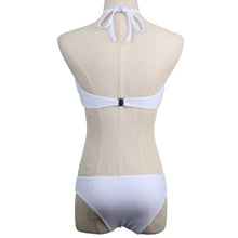 Crochet Bra Set Crop Top Women Sexy Beachwear Women Knitted Bra Halter Bandage Bralette Plus Size Maillot De Bain SM6