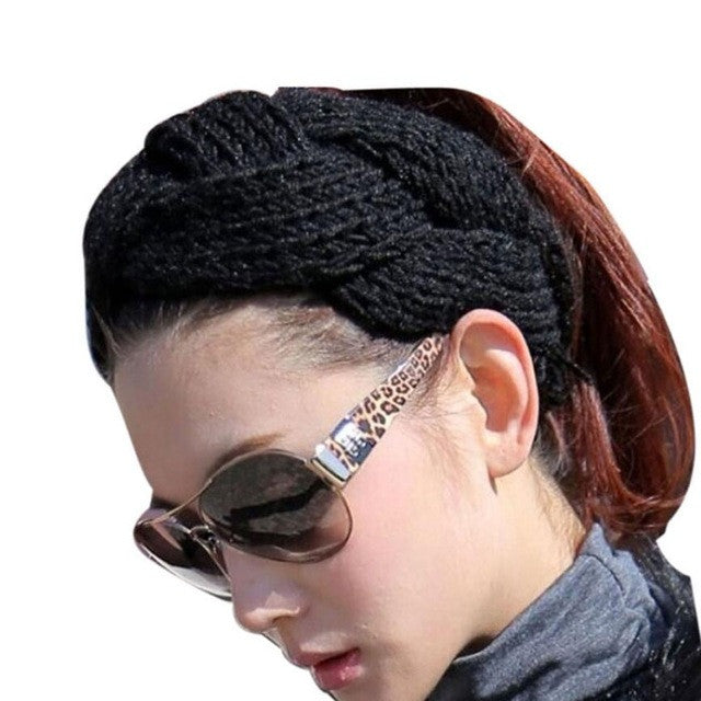 Crochet Knitted Hair Bands For Women Crossed Hair Accessories Fitness Vacation Headwear Fascia Capelli#121 SM6