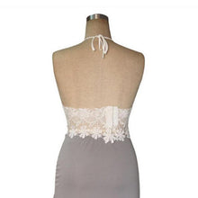 Crochet Top Halter Cropped For Women Lace Crop Top Floral Transparent Bustier Tank Sous Vetement Femme Sexy Hot#121 SM6