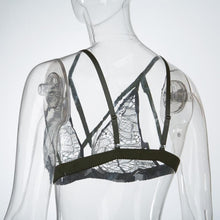 Crop Top Bra Sexy Lace Cross Bandage Hollow Out Lace Bralette Cropped Tops Lace Floral Sexy Tops Cropped Feminino#212 SM6