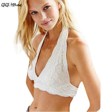 Crop Top Lace Halter Solid Sexy Floral Bra Strapless Unpadded Tank Workout Clothes Racerback Tank Top#B721 SM6