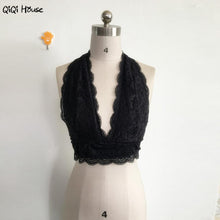 Crop Top Lace Halter Solid Sexy Floral Bra Strapless Unpadded Tank Workout Clothes Racerback Tank Top#B721 SM6