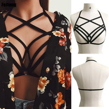 Crop Top Sexy Women Strappy Bra Bandage Hollow Halter 2017 Summer Tops Crossed Bustier Bra Roupas Sexy E Sensuais#121 SM6