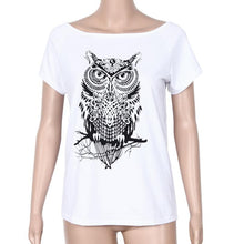 Crop Top Short Sleeve Print Owl Summer Style Sexy Tops To Youth Women T-Shirt Clothes Vrouwen T-Shirt#B718 SM6