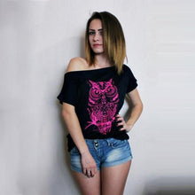 Crop Top Short Sleeve Print Owl Summer Style Sexy Tops To Youth Women T-Shirt Clothes Vrouwen T-Shirt#B718 SM6