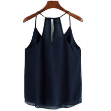 Crop Tops Women  Chiffon Sling  Style Sexy Sleeveless Tank Crop Vest haut femme Black Red Navy #63 SM6