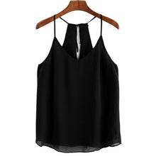 Crop Tops Women  Chiffon Sling  Style Sexy Sleeveless Tank Crop Vest haut femme Black Red Navy #63 SM6