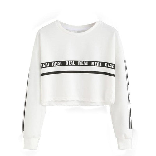 Cropped Hoodies Women Long Sleeve Women Pullovers Loose Autumn Cropped Sweatshirt Moletom Feminino#212 SM6