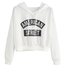 Cropped Sweatshirt Women Printed Loose Autumn Hoodies Casual Pullovers Long Sleeve Sweatshirt Survetement Moleton Feminina#A11 SM6