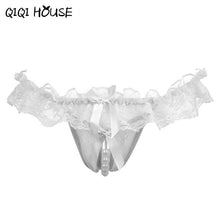Crotchless Women Girl Sexy Open Thong Crotch Panties Lace Panties Knicker Thong Lingerie Underwear Culotte Sexy Crotchless#568 SM6